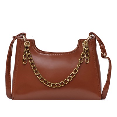 KW80905 Chain Sling Handbag Brown