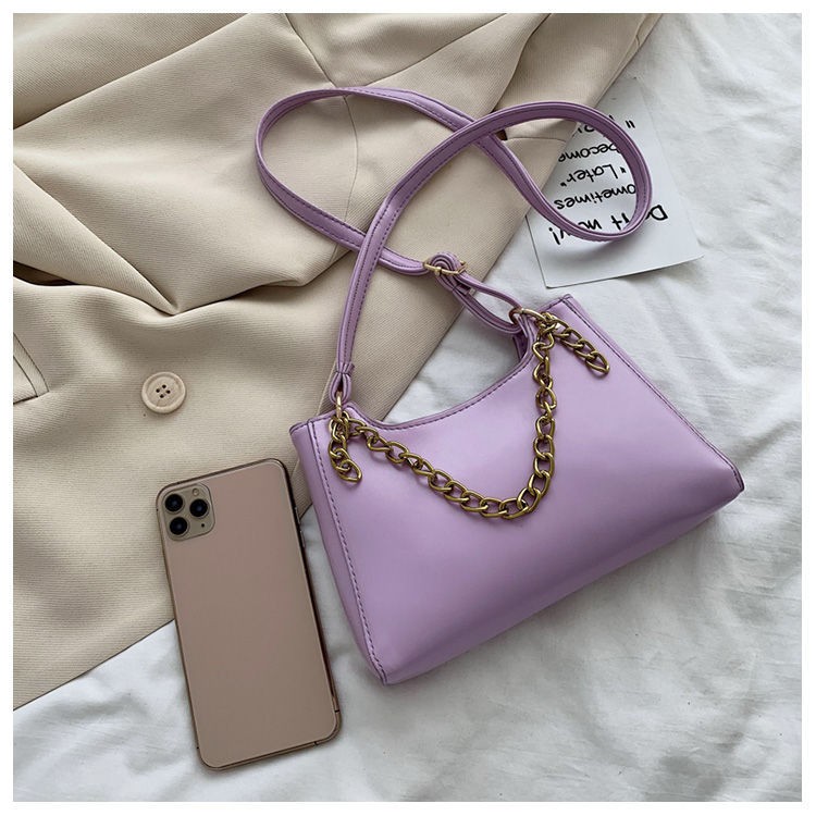 KW80905 Chain Sling Handbag Purple