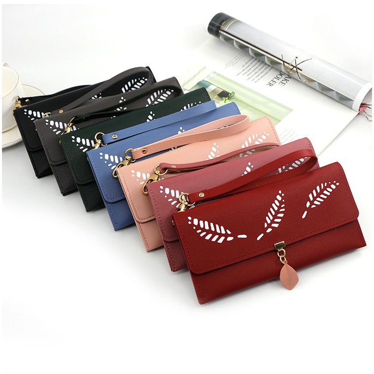 KW80942 Leaf Long Purse As Picture