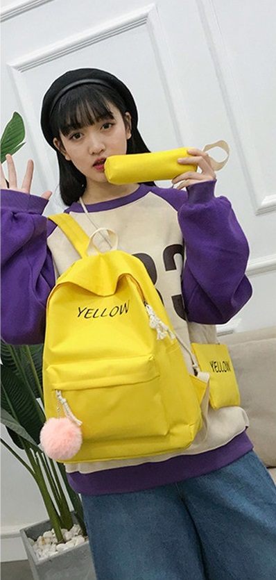 KW80945 Bundle Color Backpack Yellow