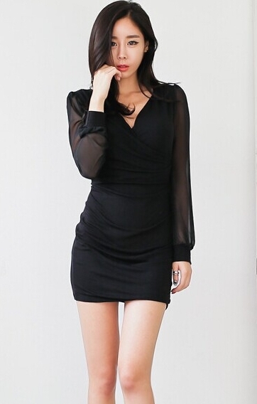 BM71437 Sexy Evening Dress Black