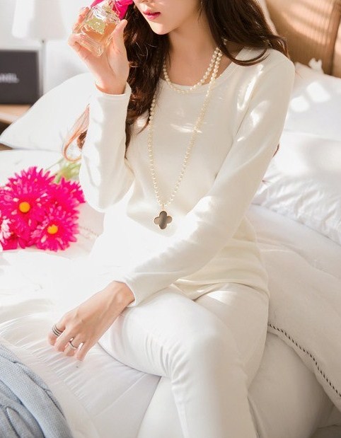 BM71443 Korean Stylish Top White