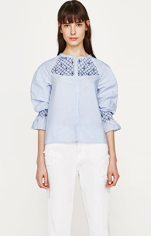 BM71444 Trendy Stripe Shirt As Picture