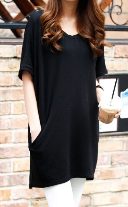 BM71448 Casual Korean Top Black