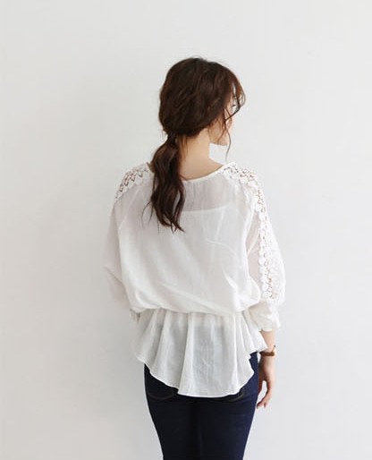 BM71449 Lace Two Piece Top As Picture