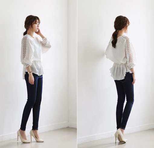 BM71449 Lace Two Piece Top As Picture