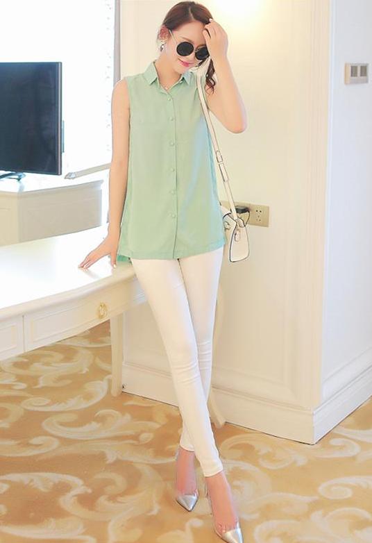 BM71451 Button Top Mint