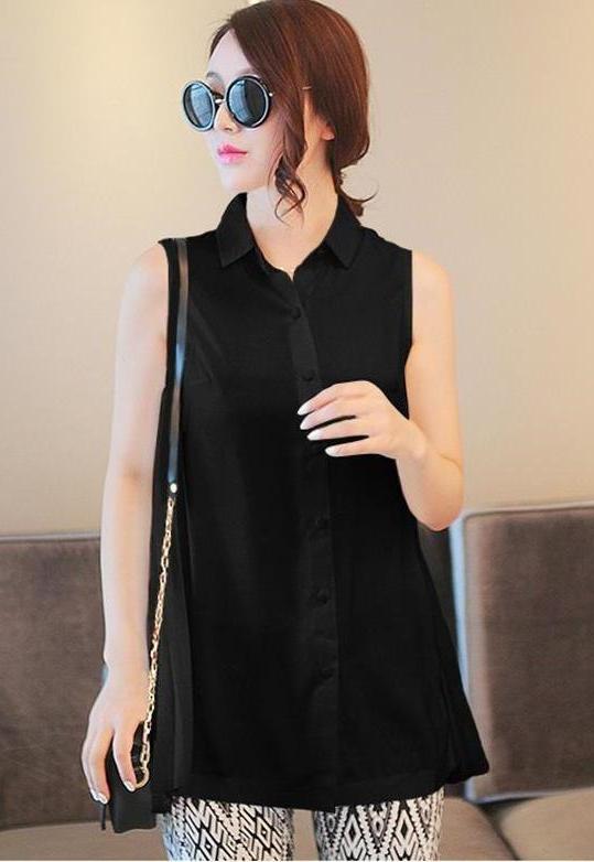 BM71451 Button Top Black