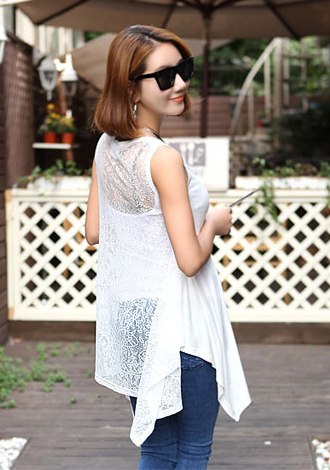 BM71466 Korean Casual Top White