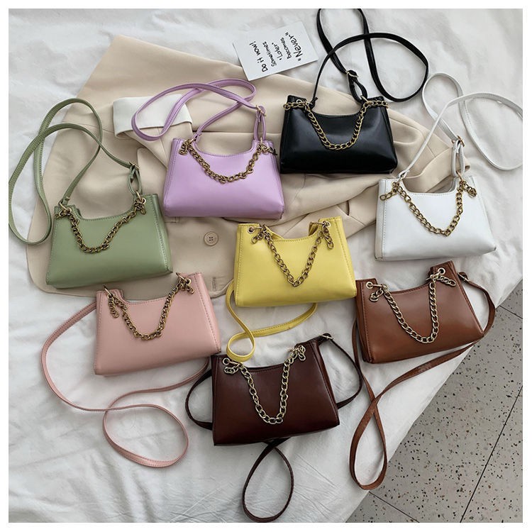 KW80953 Chain Sling Handbag Green