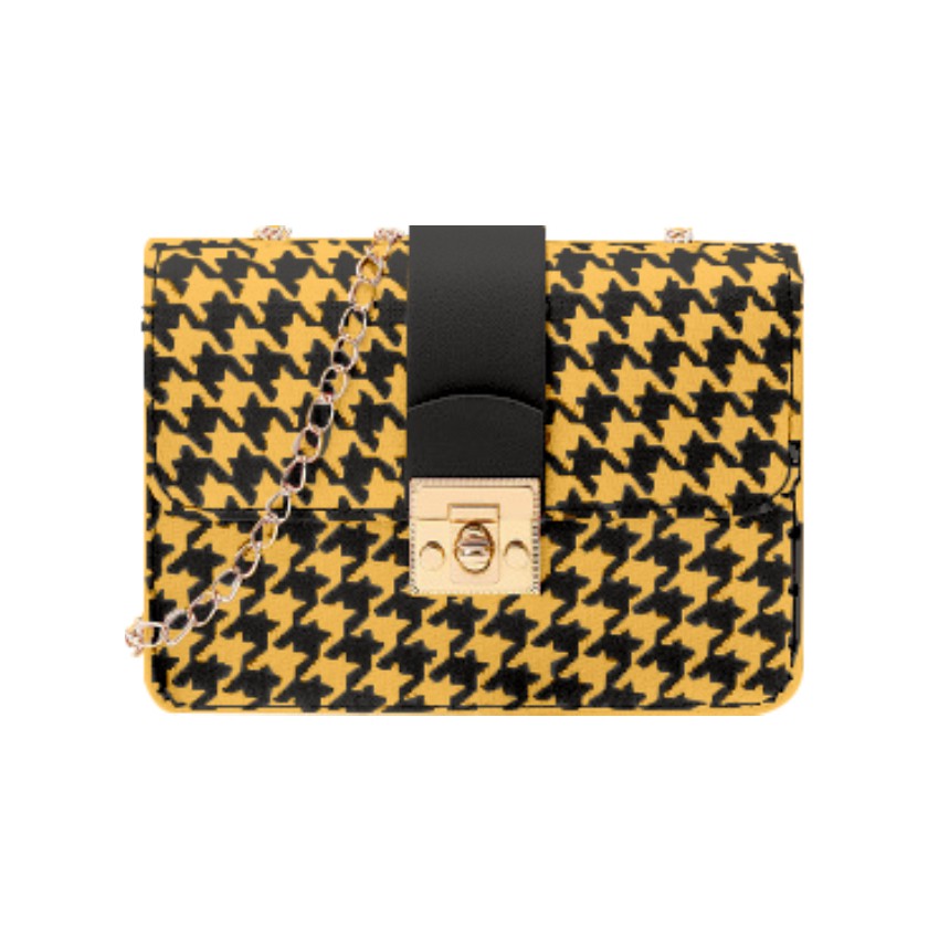 KW80952 Stylish Handbag Collection Yellow Black