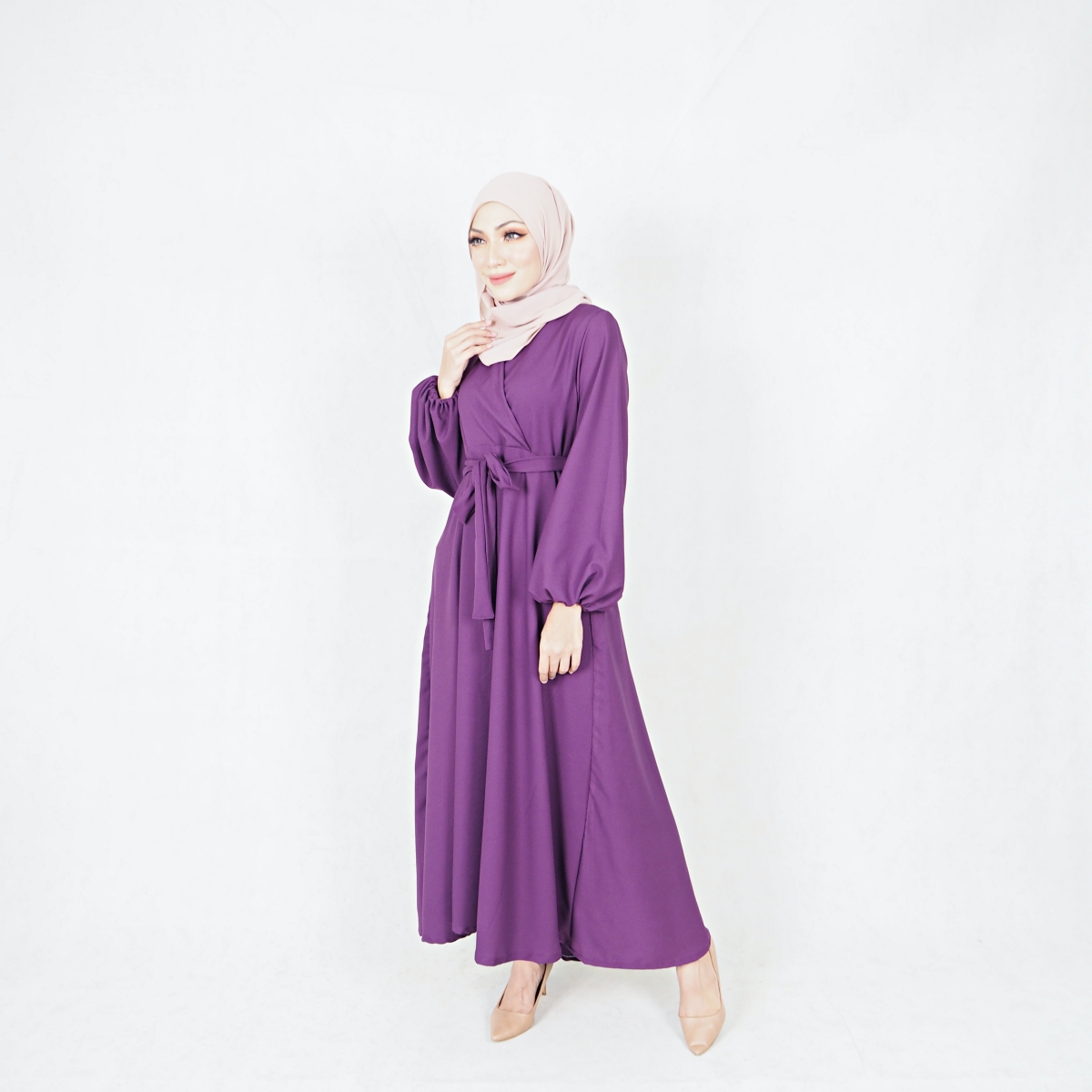 SW5438 Fashion Jubah Purple