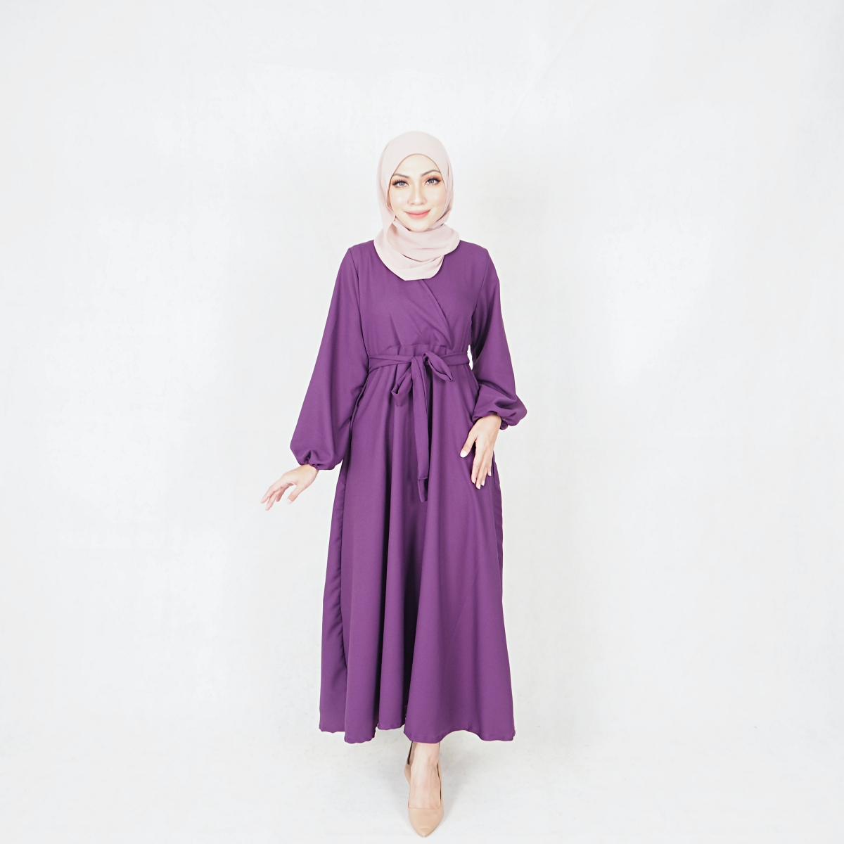SW5438 Fashion Jubah Purple