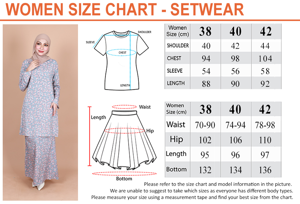 QA-840 - Printed Flora Baju Kurung 006