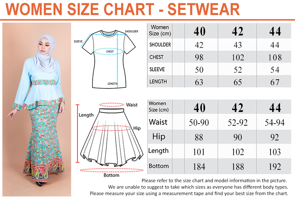 QA-850 - Trendy Peplum Flora Baju Kurung Set Blue