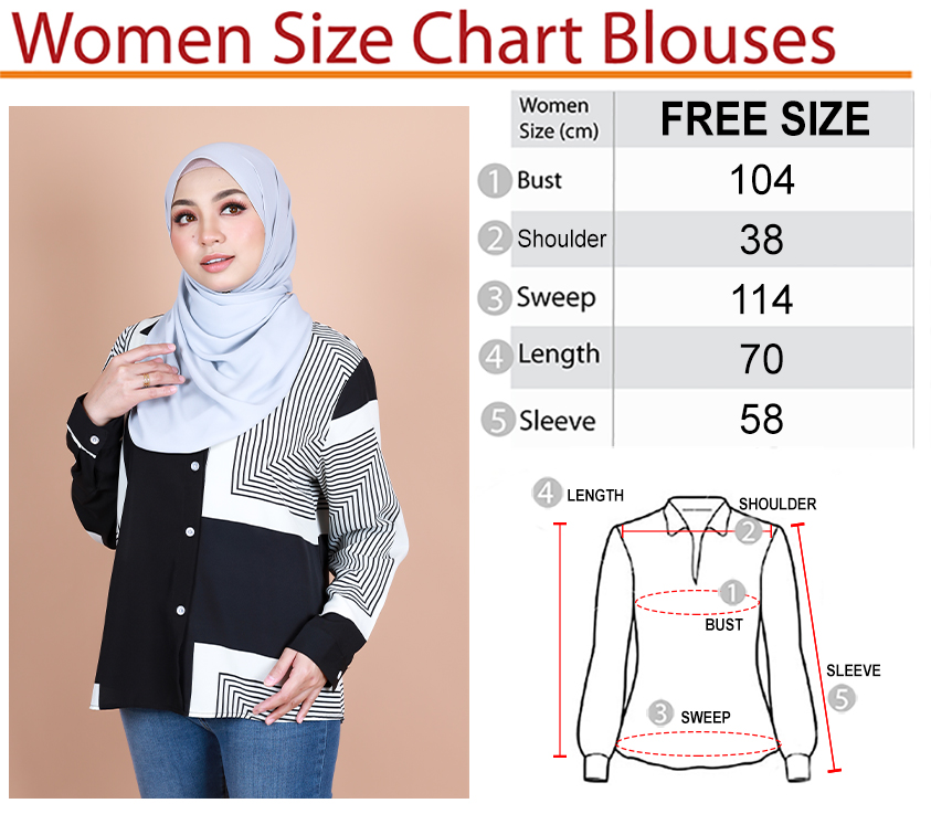 QA-868 - Trendy Maze Vintage Blouse White
