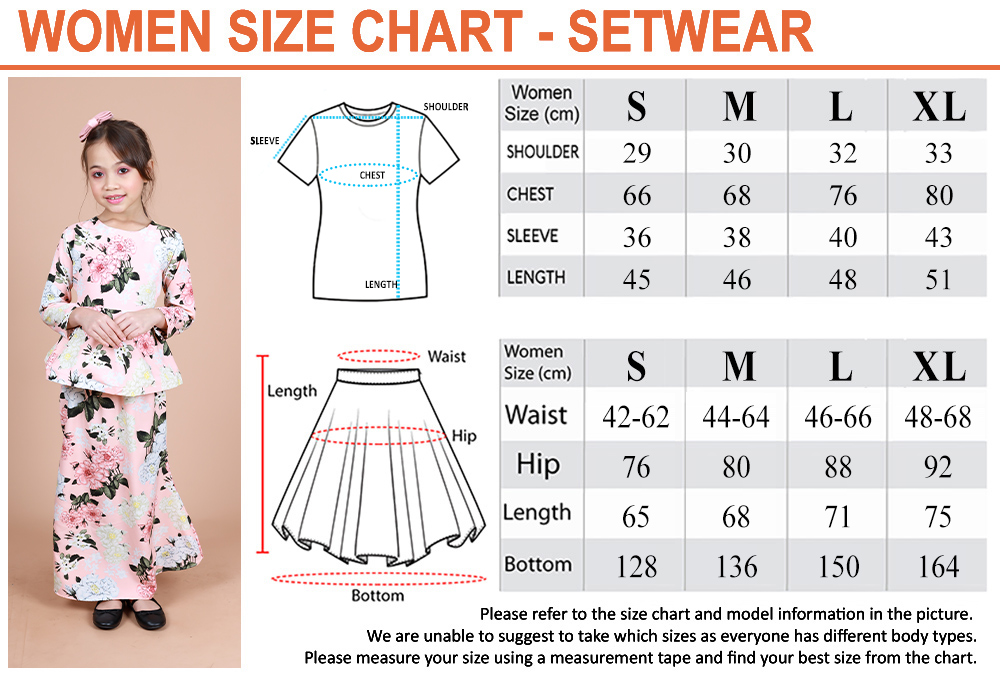 QA-865- Stylish Kids Flora Baju Kurung Ivory
