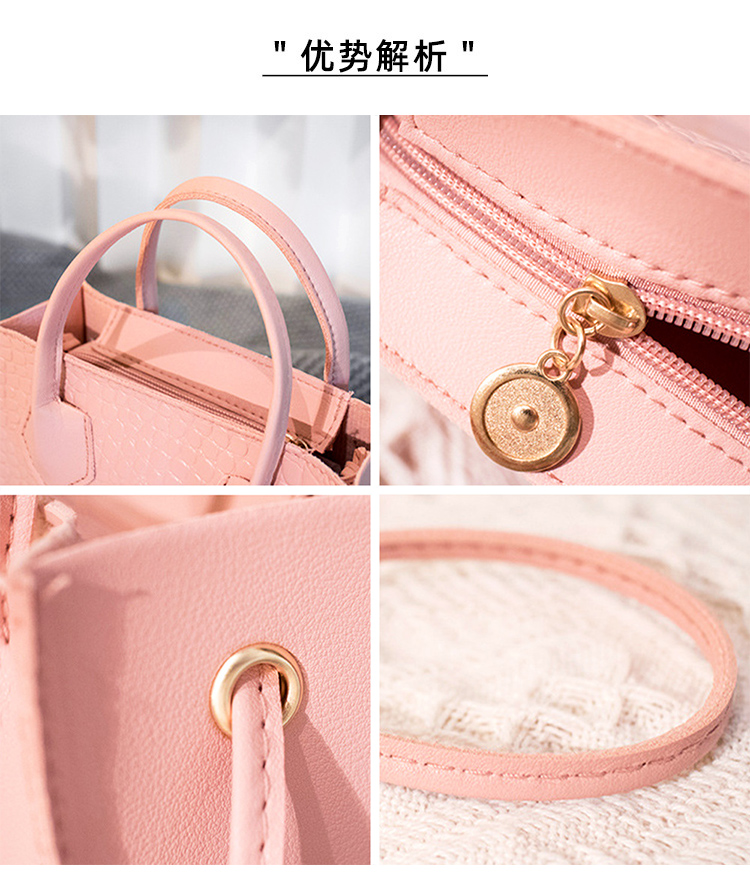 QA-862 - Stylish Square Sling Bag Pink