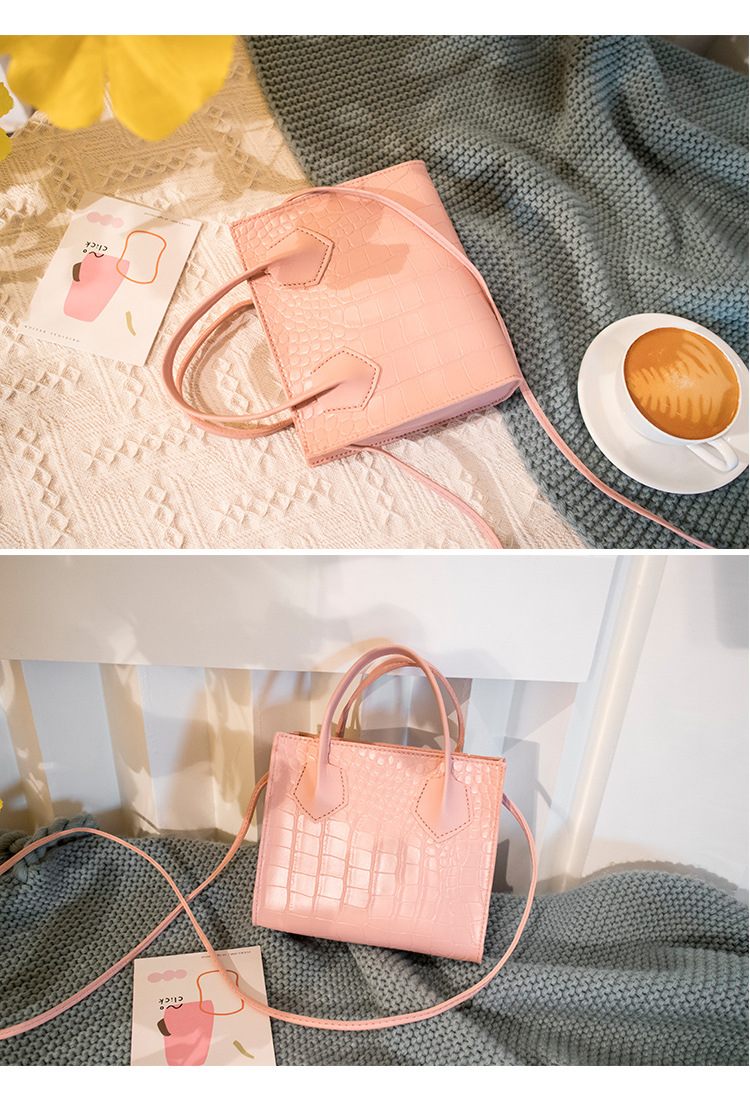 QA-862 - Stylish Square Sling Bag Pink