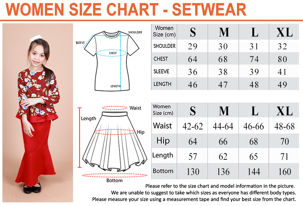 QA-856 - Kids Flora Layer Peplum Baju Kurung Blue