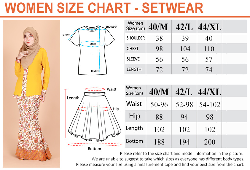 QA-879 - Fashion Front Zip Kebaya Baju Kurung Dust Blue