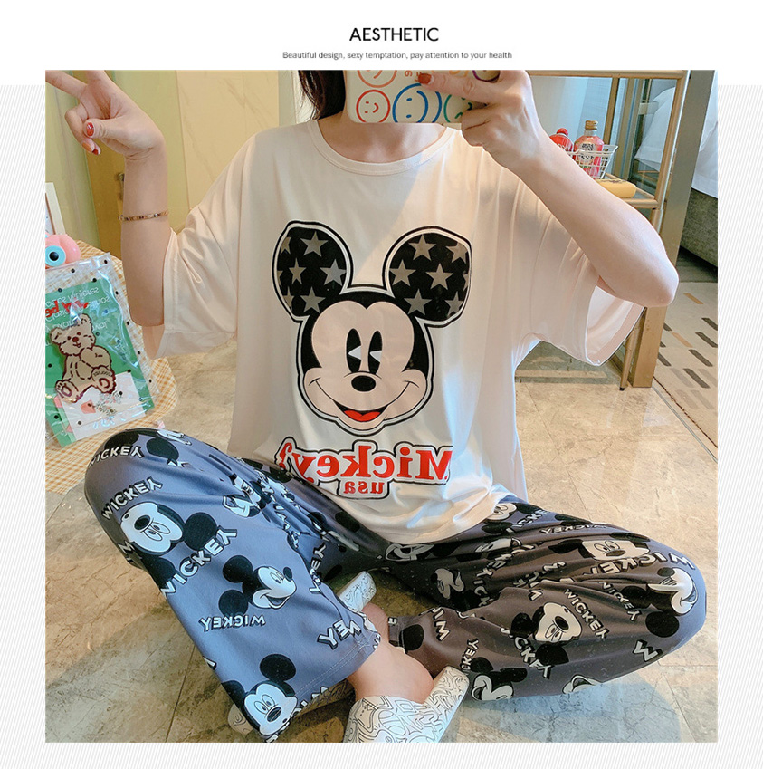 QA-886 Soft Comfy Short Sleeve Pyjamas 08