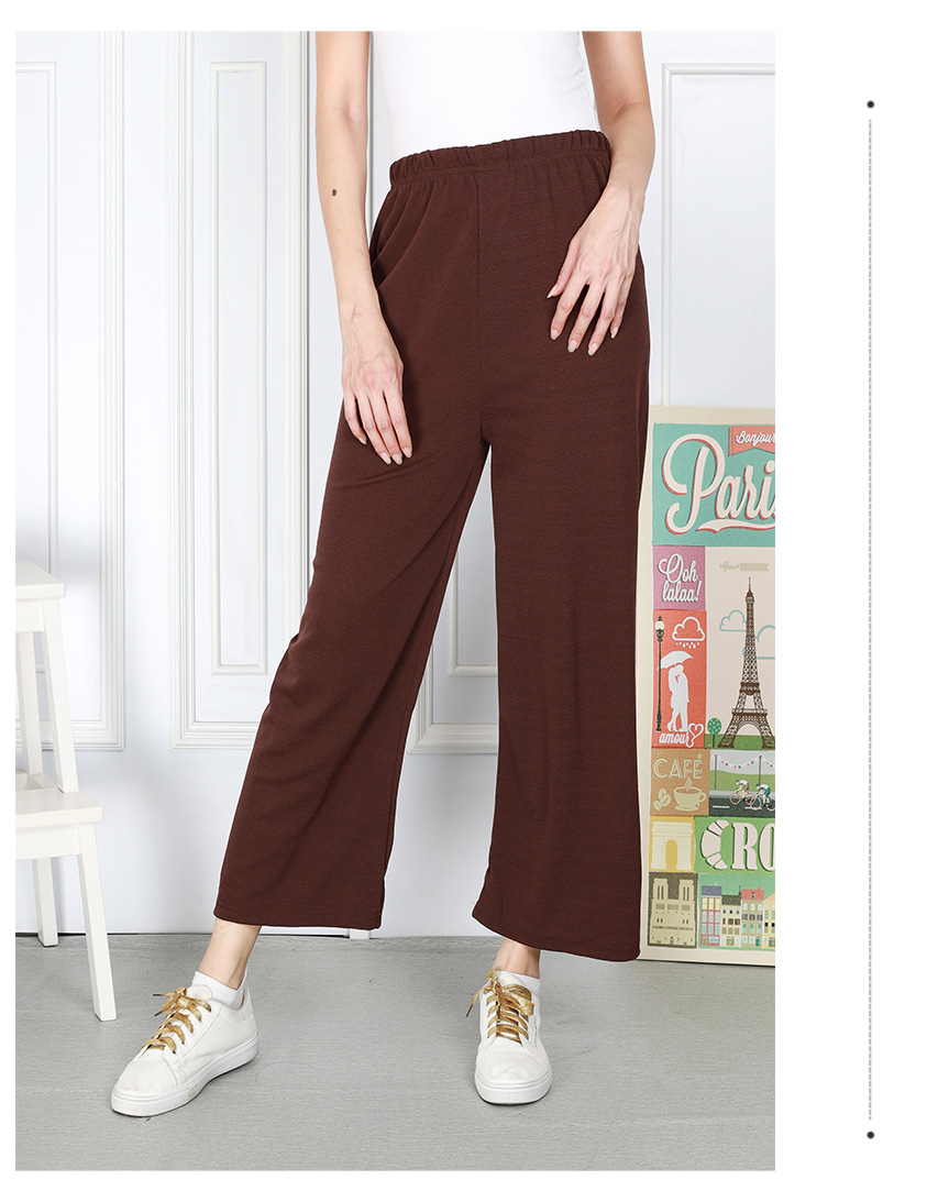 QA-885 - Casual Basic Long Pant Brown