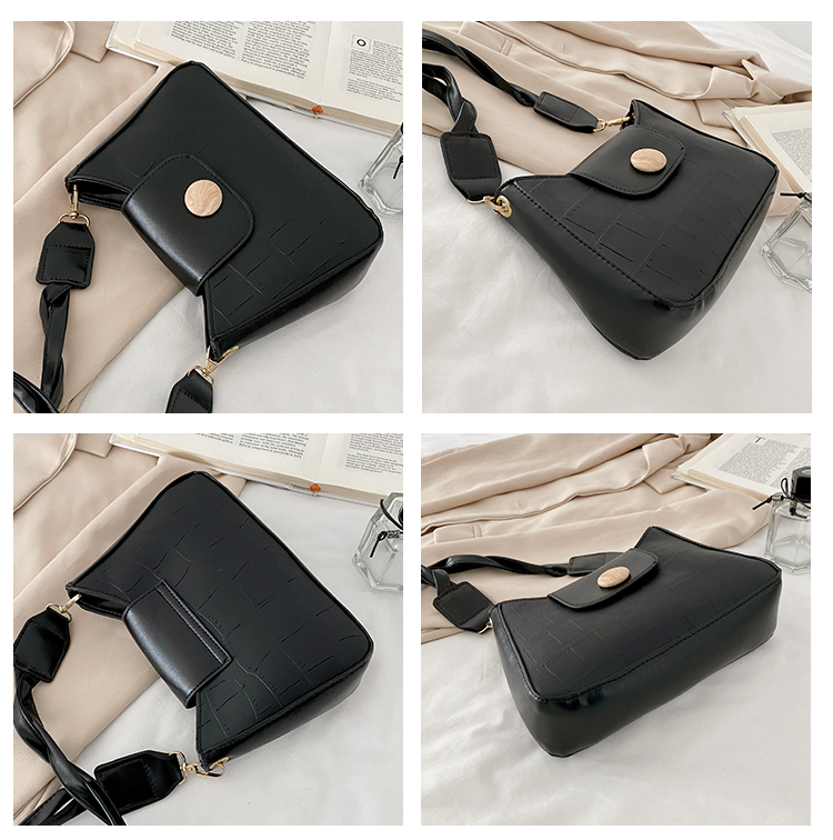 QA-894 Stylish Vintage Shoulder Bag Black