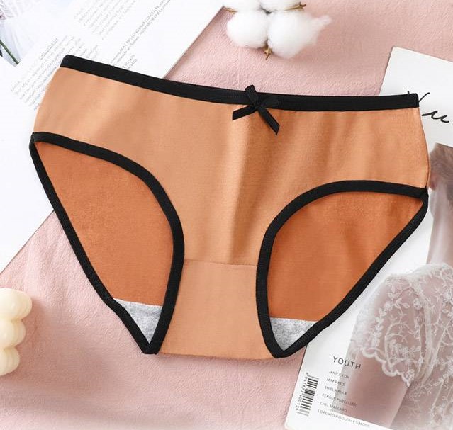 QA-891 Comfy Breathable Bowknot Panties Orange