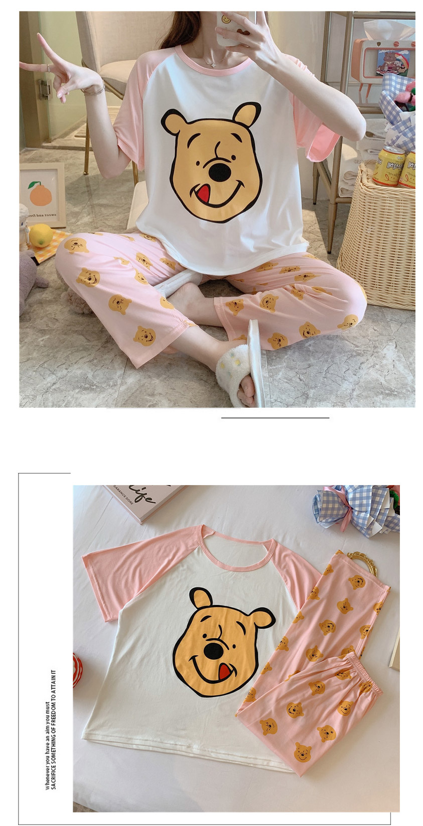 QA-886 Soft Comfy Short Sleeve Pyjamas 18