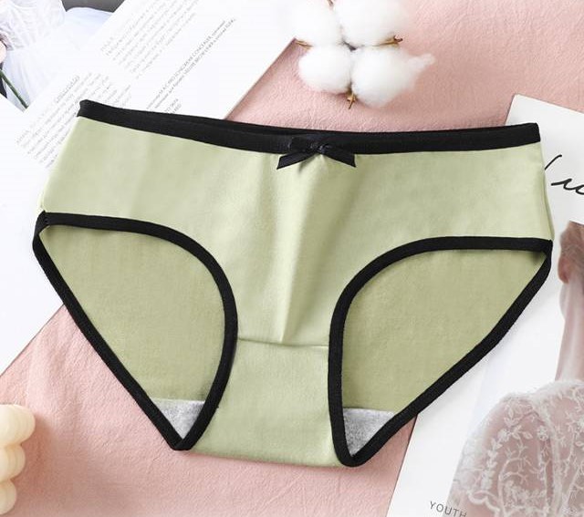 QA-891 Comfy Breathable Bowknot Panties Green