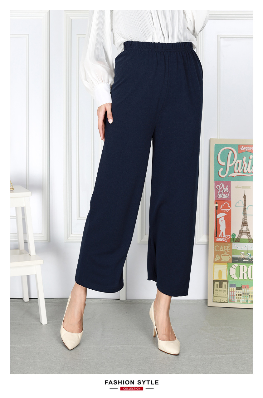 QA-885 - Casual Basic Long Pant Navy